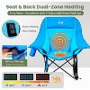 Docred Folding Rocking Camping Chair, Portable Outdoor Rocker with Cooler Bag, 400lbs Capacity, 600D Oxford Fabric, Padded Rocker Chair - 3 of 4