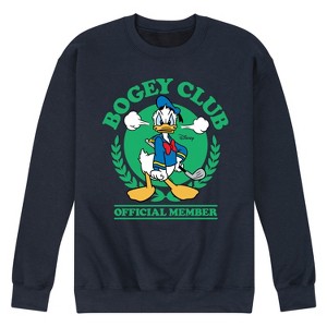 Men's - Disney - Donald Duck Golf Bogey Club Graphic Fleece Sweatshirt - 1 of 4