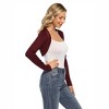 WhizMax Women's Casual Knitted Long Sleeved Open Front Sweater Cardigan - 4 of 4