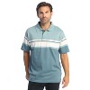 Gioberti Men's Stripe Short Sleeve Polo w/ Chest Pocket - 4 of 4