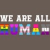 Adult Design By Humans We Are All Human Pride Motto By corndesign Racerback Tank Top - 2 of 2