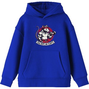 All Buff no Fluff Gym Rat Youth Long Sleeve Hoodie - 1 of 2
