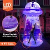 Joyfy 9 FT Tall Halloween Inflatable Outdoor Decoration, Inflatable UFO with Built-in LEDs for Halloween Party Yard Garden Lawn Outside Decoration - 3 of 4