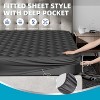Aoibox Waterproof King Mattress Protector Gray Noiseless Deep Pocket Fitted 8-21 Inch Soft Breathable Washable Cover - 4 of 4
