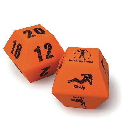 S&S Worldwide 10 Sided Fitness Dice 7in