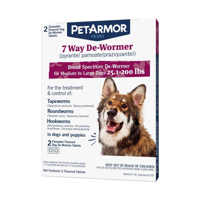 PetArmor 7-Way Deworm Dog Insect Treatment for Dogs, 1 of 9