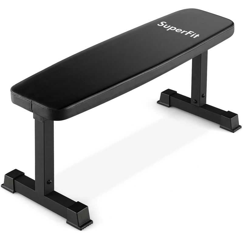 Costway 660LBS Heavy Duty Flat Weight Bench for Multipurpose Full Body Strength Training, 1 of 11
