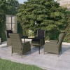 vidaXL Patio Dining Set Outdoor Dining Set Table and Chair Set for Garden - 2 of 4