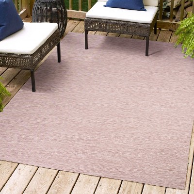 Ethan 3 x 5 Pink Flatweave Indoor Outdoor Area Rug