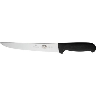 Victorinox Stainless Steel Flank and Shoulder Carving Knife with Black Fibrox Handle, 8 Inch