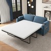72.8'' Sleeper Sofa with Full Size Mattress, USB Ports, Cup Holders, Side Pockets and Phone Holder for Living Room-Maison Boucle - 2 of 4