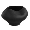 Uttermost Nocturne Textured Black Ceramic Bowl 14 Inch Wide Decorative Accent - 4 of 4