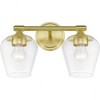 Livex Lighting Willow 2 - Light Vanity in  Satin Brass - 4 of 4