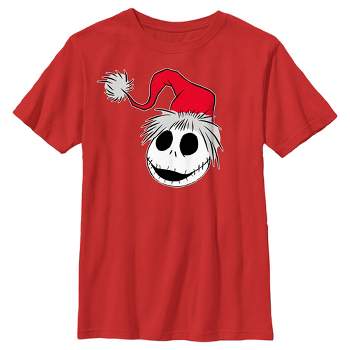 Boy's The Nightmare Before Christmas Jack Santa Hat T-Shirt