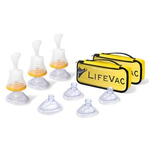 LifeVac Yellow Family Combo Kit - Portable Suction Rescue Device, First Aid Kit for Kids and Adults, Portable Airway Suction Device - 1 of 4