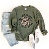 Simply Sage Market Women's Graphic Sweatshirt Eat Basketball Sleep Repeat Leopard Basketball - 3 of 4