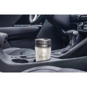 Elanze Designs Not Witch but Mummy Wraps 16 ounce White Stainless Steel Travel Tumbler - 1 of 2