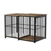 EROMMY Adjustable Dog Crate Furniture – Extendable Wooden Kennel (24.2" to 45.6") with Cushion, Heavy Duty End Table for Pets - 3 of 3