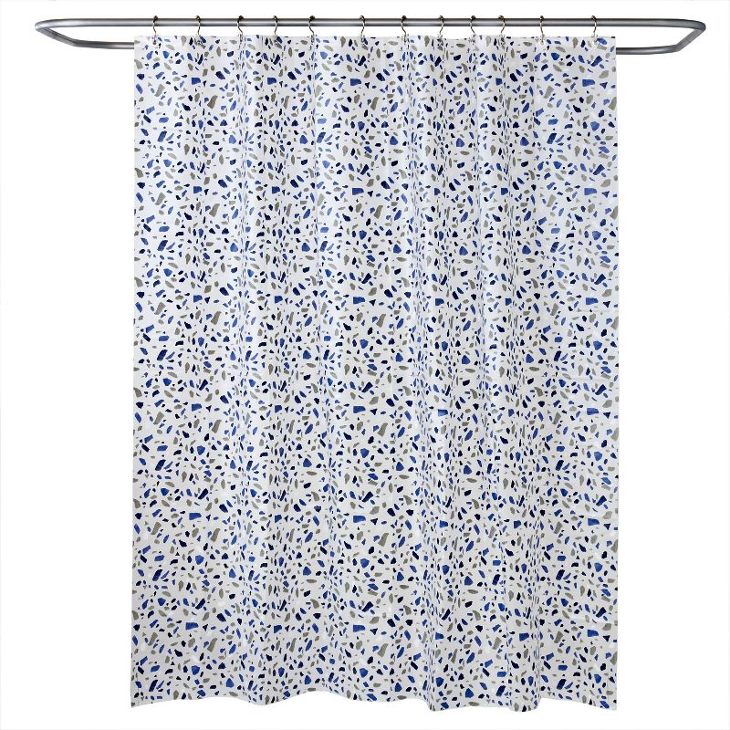 Terrazzo PEVA Shower Curtain Blue - SKL Home, 1 of 5