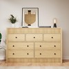 Dresser for Bedroom, Wooden Fluted Chest of Drawers, Modern Oak Storage Organizer - 3 of 4