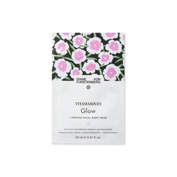 DVF for Target x Vitamasques Poppy Sheet Mask - Glow - 0.67 fl oz