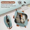 Lyngins Vintage 3-Piece Luggage Set – 24" Expandable Hardside Suitcase, Travel Duffel Bag (Trolley Sleeve), Toiletry Bag, 3-Step Telescoping Handle - 3 of 4