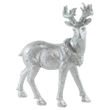 Northlight 11.5" Elegant Silver Christmas Table Top Reindeer Figure