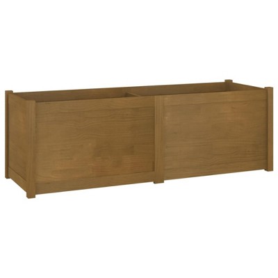 vidaXL Garden Planter Honey Brown 59.1"x19.7"x19.7" Solid Wood Pine