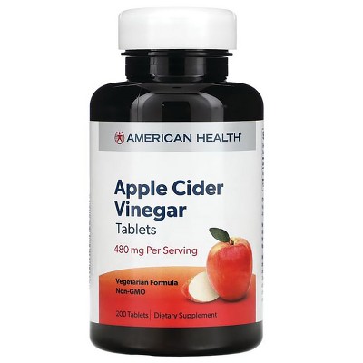American Health Apple Cider Vinegar 200 Tabs.