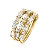 Ross-Simons 3.80 ct. t.w. CZ Jewelry Set: 3 Rings in 18kt Gold Over Sterling - 3 of 4