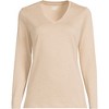 Lands' End Women's Relaxed Supima Cotton Long Sleeve V-Neck T-Shirt - 3 of 3