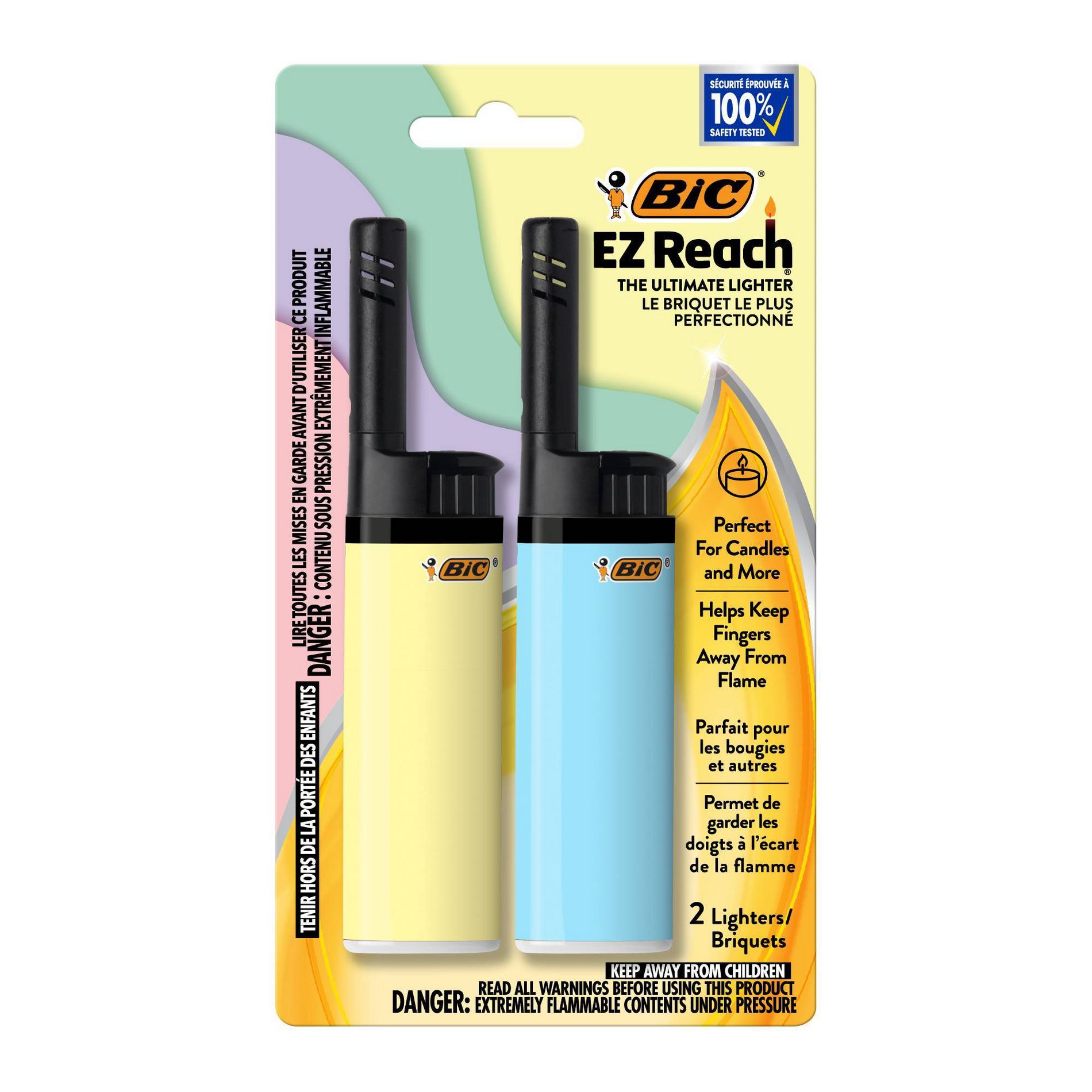 BiC EZ Reach Igniters - Pastel - 2ct