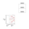 FURNIinspire Utility Storage Cabinets Wall Cabinet, Modern Small Storage Cabinet With Shelves, Door For Kitchen, Bathroom, Black, 13.1"*19.7"*23.6" - 3 of 4