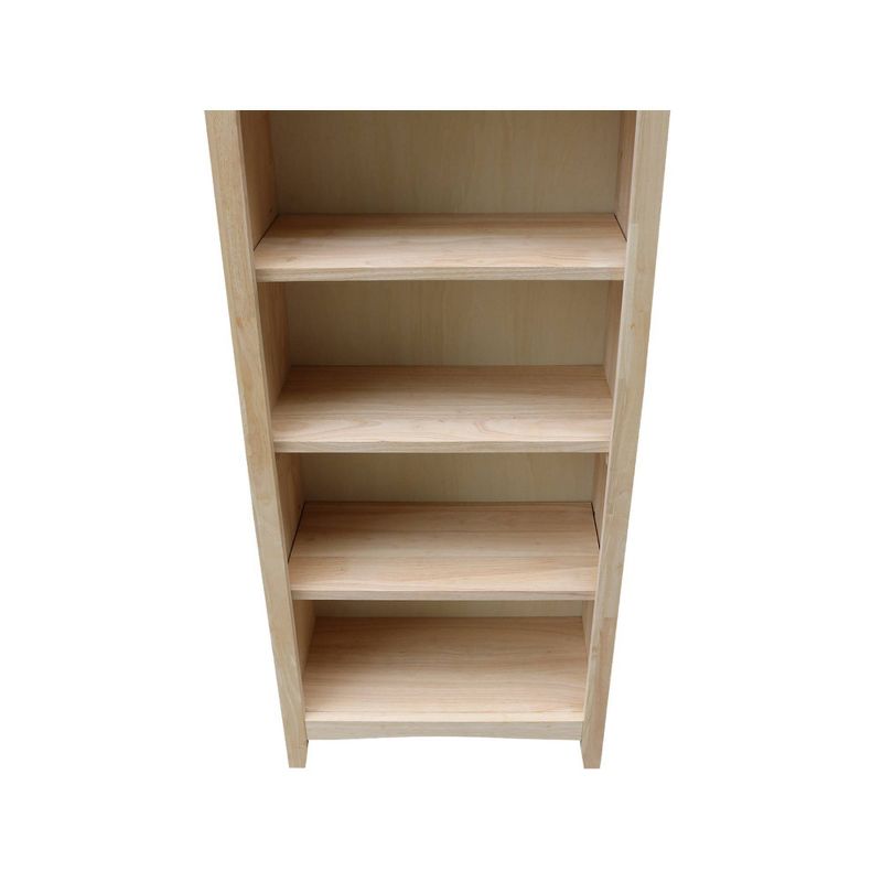 60&#34;x24&#34; Shaker Bookcase Unfinished - International Concepts, 6 of 9