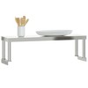 vidaXL Work Table Overshelf 43.3"x11.8"x13.8" Stainless Steel - 4 of 4