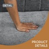 Soft Cushion Convertible Sofa Pull Bed for Two People to Sit On, 2-Seater Upholstery Couch for Living Room - Leovsnove - 4 of 4