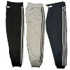 3 Pack Womens 4 Stripes Ultra Soft Jogger - image 4 of 4