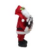 Northlight 12" Red and White Santa Claus with Arms Full of Tootsie Rolls Christmas Tabletop Decoration - 3 of 4