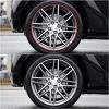 Unique Bargains Fit 18" Reflective Motorcycle Car Rim Wheel Decal Tape Stripe Sticker Red 16 Pcs - 3 of 4