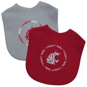 BabyFanatic Officially Licensed Unisex Baby Bibs 2 Pack - NCAA Washington State Cougars - 1 of 3