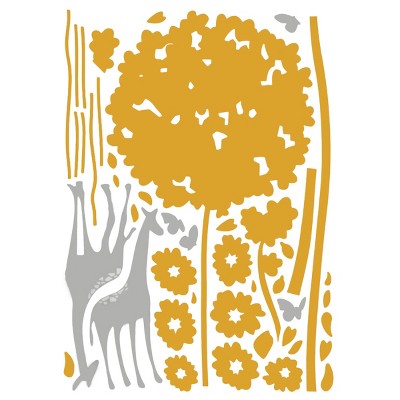 Slickblue Autumn Deer Wall Stickers 19.7" x 27.5" – Beautiful Forest Animal Design for Fall Decor