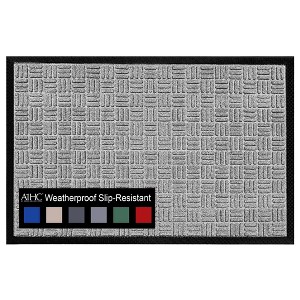 A1HC Indoor Outdoor Doormat Non-Slip Rubber Mat for Entrance, Patio, Garage and Office - Criss Cross - 1 of 4