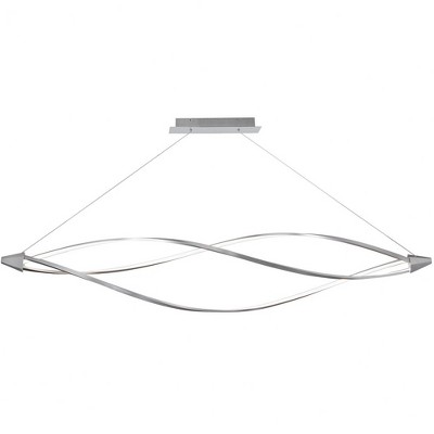 Dainolite Seli 3 - Light Chandelier in  Satin Chrome/White
