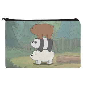 We Bare Bears Bear Stack Makeup Cosmetic Bag Organizer Pouch - 1 of 4