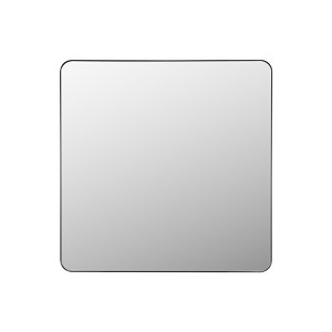 VEVOR Wall Mounted Makeup Mirror,0.15" Thick, 36"x36" Mirror with Aluminium Alloy Frame & Explosion-Proof Film, Scratch-Resistant Mirror,Black - 1 of 4