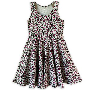 Mightly Girls Fair Trade Organic Cotton Print Sleeveless Twirl Dress - 1 of 4