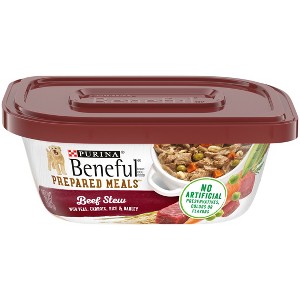 Purina Beneful Prepared Meals Stew Recipes Wet Dog Food - 10oz - 1 of 4