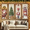 4 Packs Christmas Banners Porch Signs Holiday Decor Vintage Hanging Banner - 2 of 4