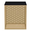24/7 Shop At Home Dervock Glass Top Side Table with Glass Top - 4 of 4