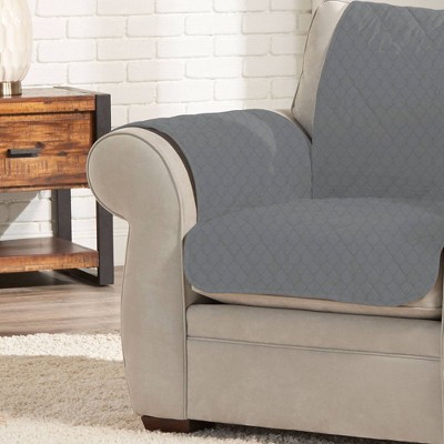 Embossed Chair Furniture Protector Gray - Sure Fit